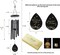 Memorial Sympathy Wind Chimes for Outside, Dragonfly Wind Chimes for Loss of Loved One Mother Father for Bereavement/Condolence/Funerary Gift Idea,32inch Wooden,Black